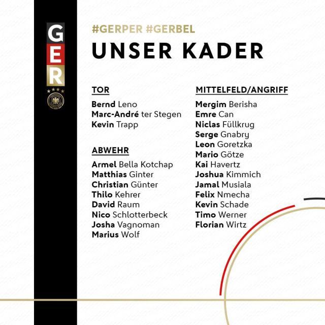 壹号-德国队3月大名单：格策、哈弗茨入选，弗利克主练兵